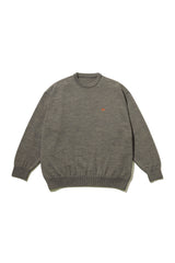 Fresh Service /  THERMAL JERSEY CREW NECK KNIT - GRAY