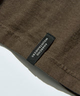 Mountain Research /Punctured Letters Tee "No Fun" - Brown