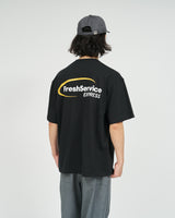 Fresh Service /  CORPORATE PRINTED S/S TEE "DISPATCH" - Black