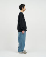 Fresh Service /  FRIEND EDITIONS LIGHT OZ CREW NECK SWEAT - NAVY