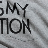 TACOMA FUJI RECORDS / DOG IS MY SALVATION Pocket Tee designed by Yachiyo Katsuyama - Heather Gray