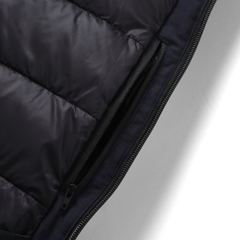 ES.1 / 3lyr down Hoodie - Navy