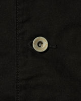 Fresh Service /  COTTON CANVAS LEATHER COLLAR WORK JACKET - BLACK