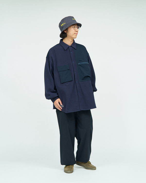 FreshService / Synthetic Fleece Shirt - Navy