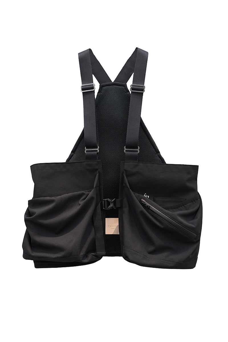 TROVE×GEAR HOLIC  / TROVE x 岡部文彦 / BIG POCKET VEST 刈 / BLACK