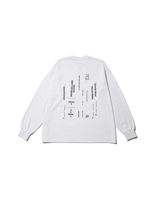 Fresh Service / AS×FS CORPORATE L/S TEE “BOOK STACK” - WHITE