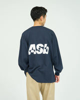 AS×FS / Corporate L/S Tee "Asb" - Navy