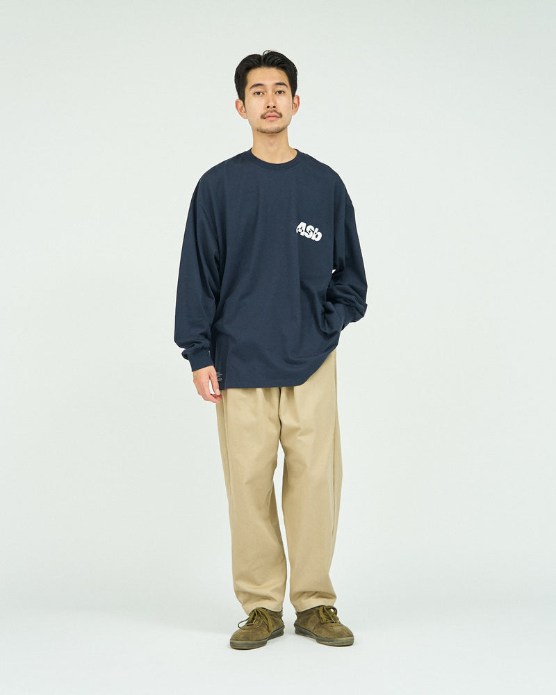 AS×FS / Corporate L/S Tee "Asb" - Navy