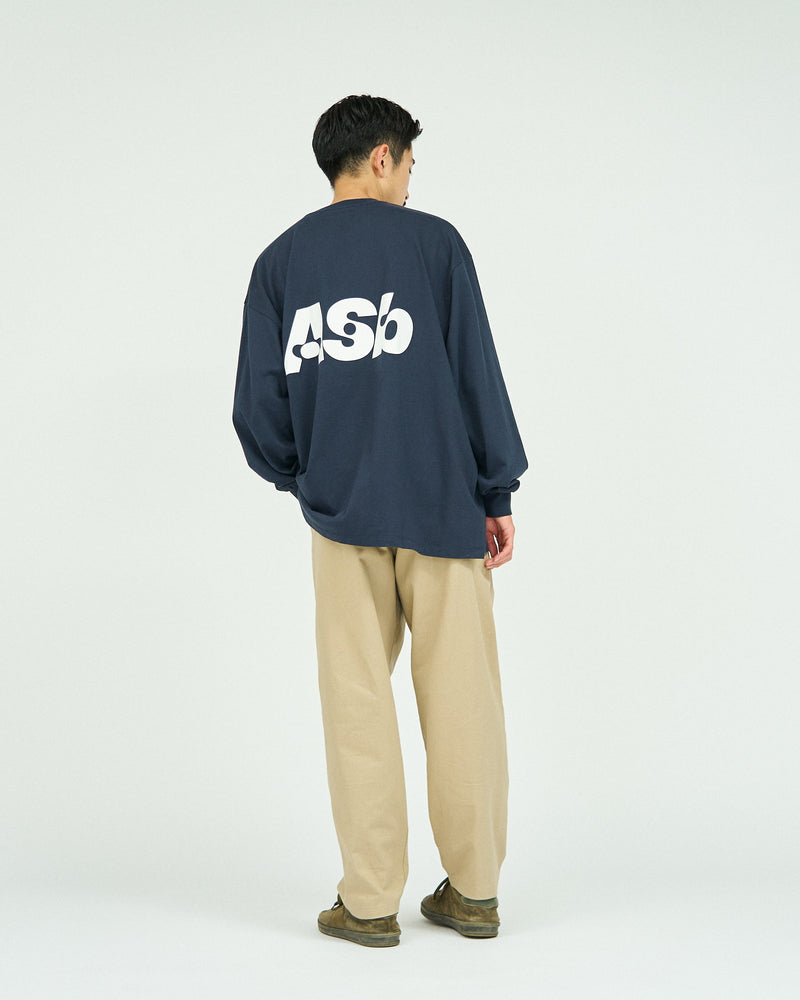 AS×FS / Corporate L/S Tee "Asb" - Navy