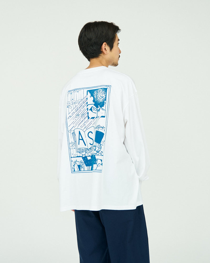 AS×FS / Corporate L/S Tee "COMIC" - White