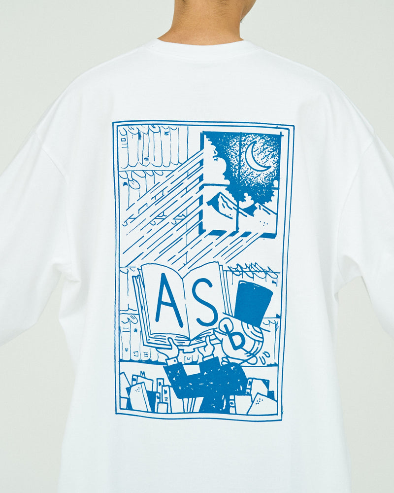 AS×FS / Corporate L/S Tee "COMIC" - White