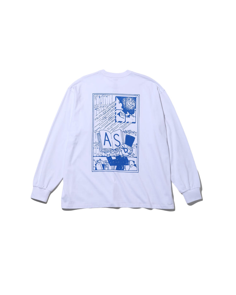 AS×FS / Corporate L/S Tee "COMIC" - White