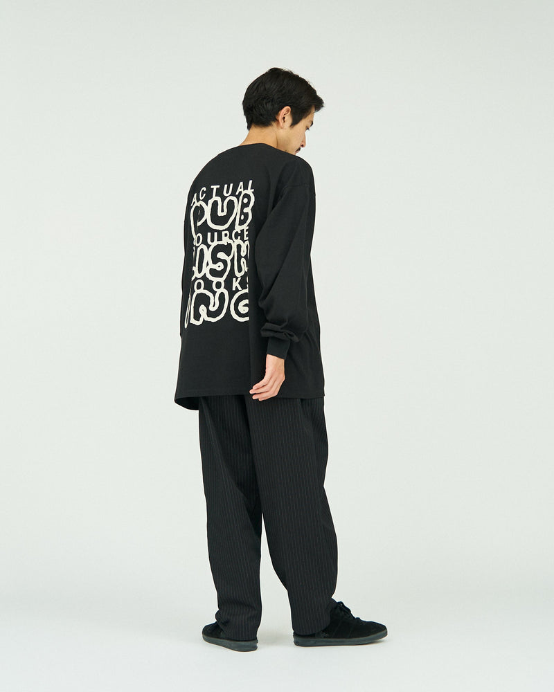 AS×FS / Corporate L/S Tee "PUBLISHING" - Black