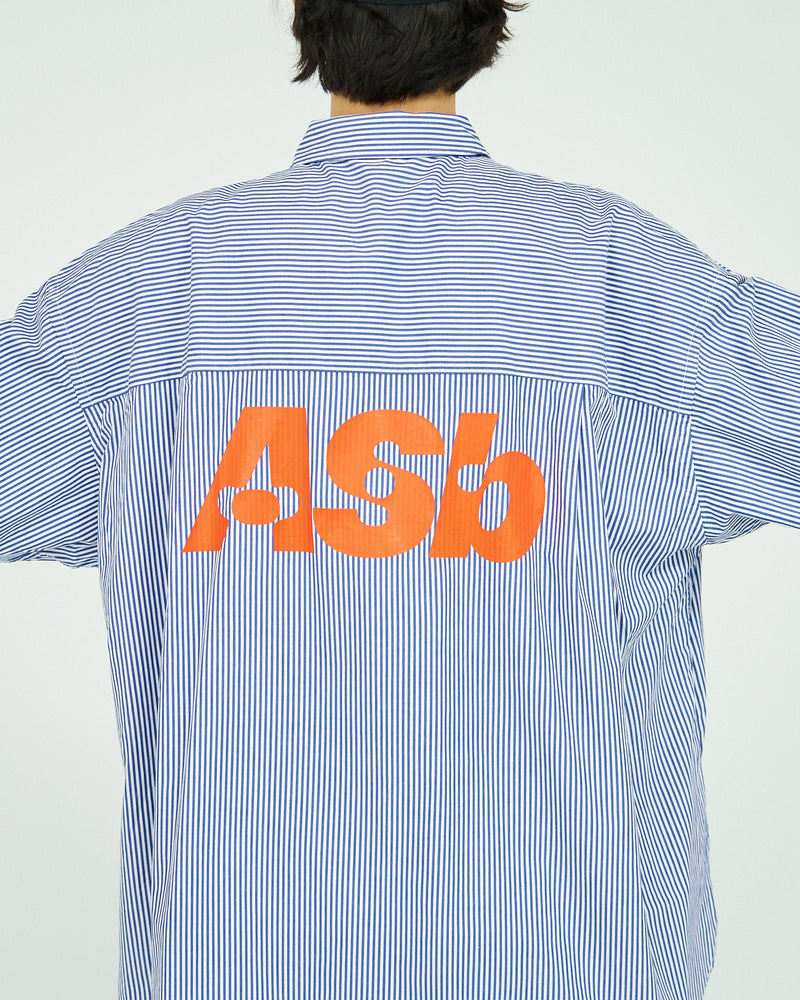 AS×FS / Corporate Uniform Shirt - Blue Stripe