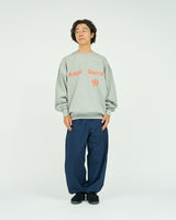 AS×FS / Light Oz Crew Neck Sweat "COLLEGE" - H.Gray