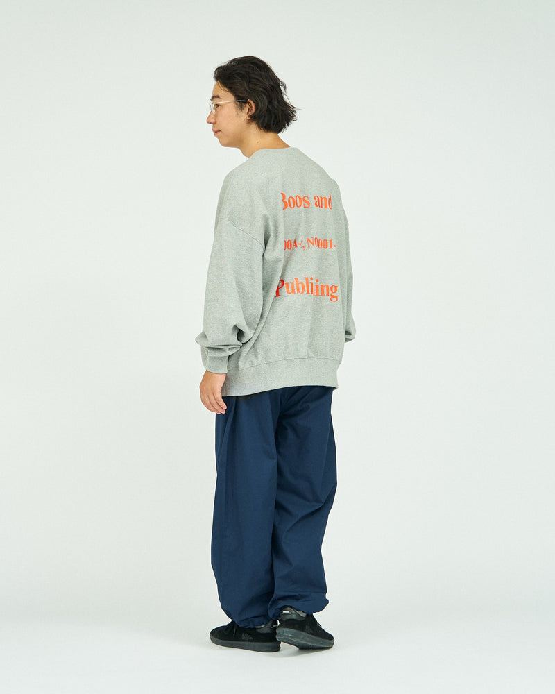 AS×FS / Light Oz Crew Neck Sweat "COLLEGE" - H.Gray