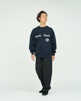 AS×FS / Light Oz Crew Neck Sweat "COLLEGE" - Navy