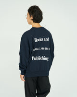 AS×FS / Light Oz Crew Neck Sweat "COLLEGE" - Navy