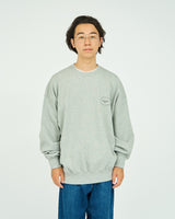 AS×FS / Light Oz Crew Neck Sweat "COMIC" - H.Gray