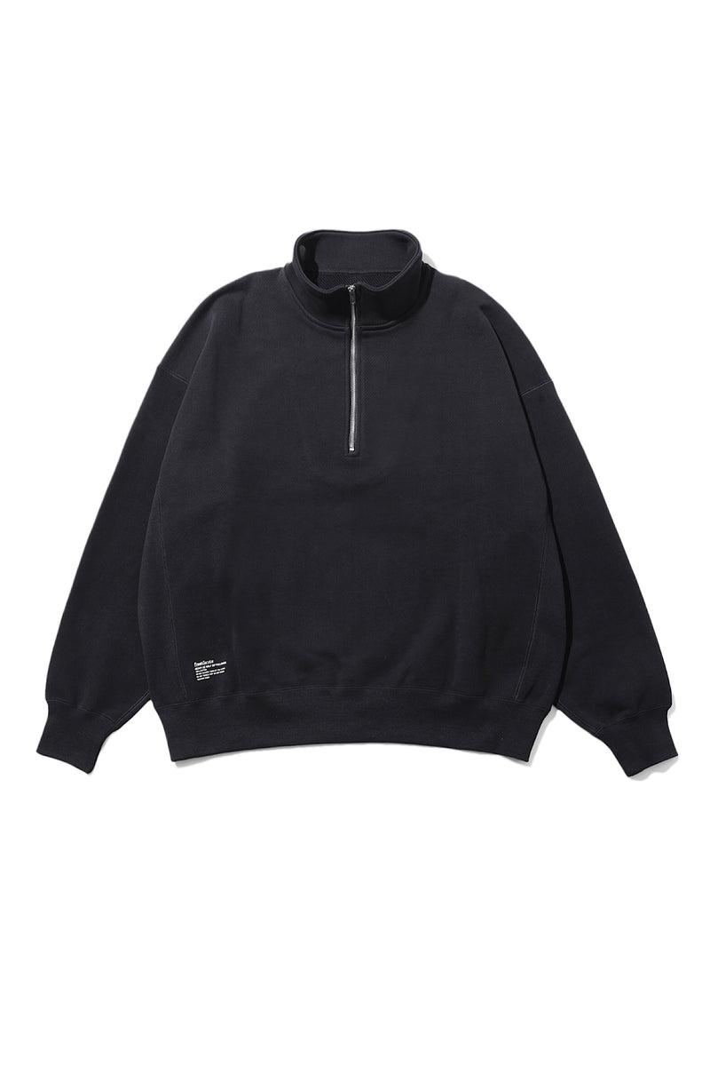 FreshService / Heavy Oz Half Zip Pullover - Black