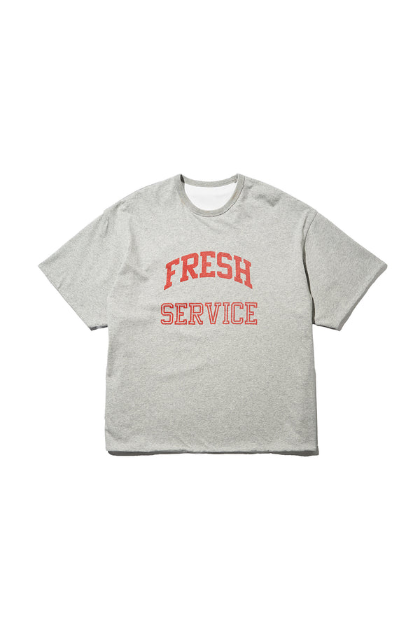 Fresh Service / REVERSIBLE  S/S TEE  - H.GRAY