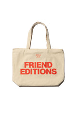 Fresh Service / FRIEND EDITIONS CANVAS ZIP TOTE BAG - NATURAL