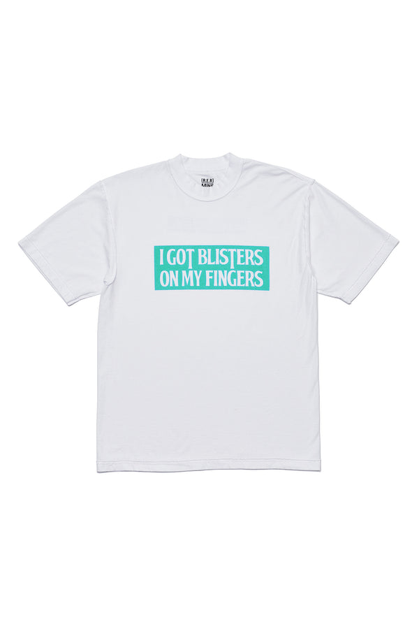 Riding Equipment Research / Logo Tee (MINE) - RER190/White*T.BLUE