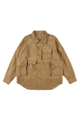 MODMNT /CORDUROY UTILITY CPO SHIRT - BEIGE