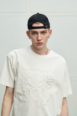 MISHKA / KEEP WATCH　Appliqué　S/S Tee - Off-White