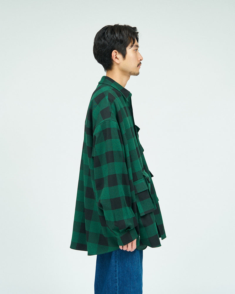 FreshService / Buffalo Check Multi Pocket Shirt