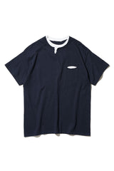 Mountain Folks Tailoring /W-Neck Tee - Navy