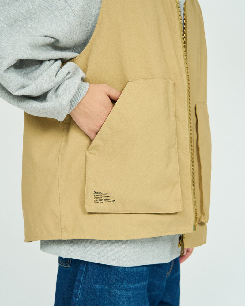 FreshService / Boa Lined Duck Vest - Beige