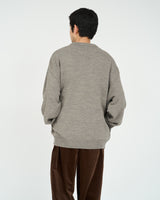 Fresh Service /  THERMAL JERSEY CREW NECK KNIT - GRAY
