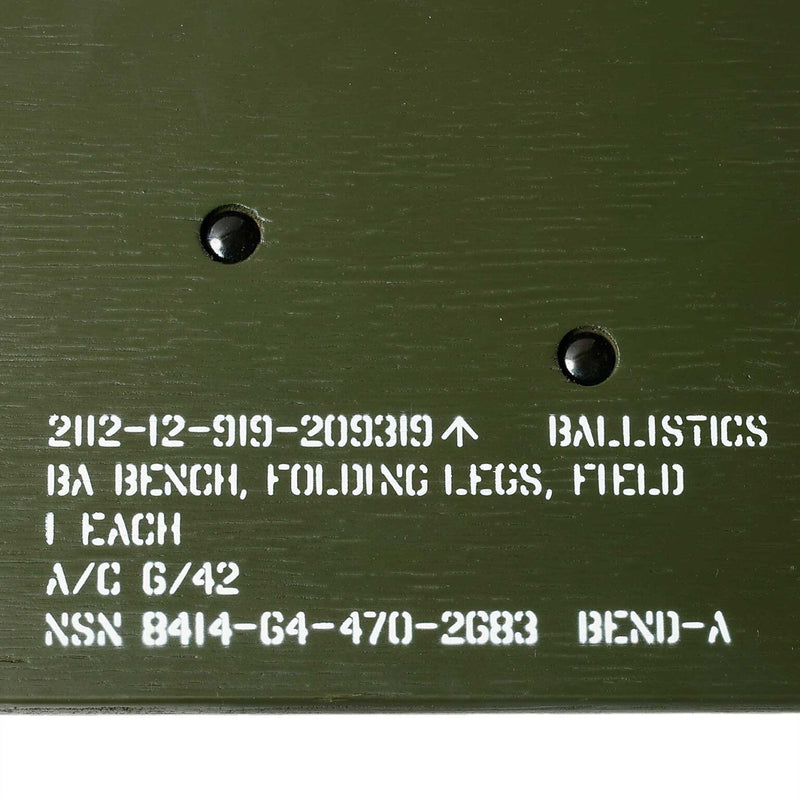 Ballistics /BRITISH ARMY BENCH - OD