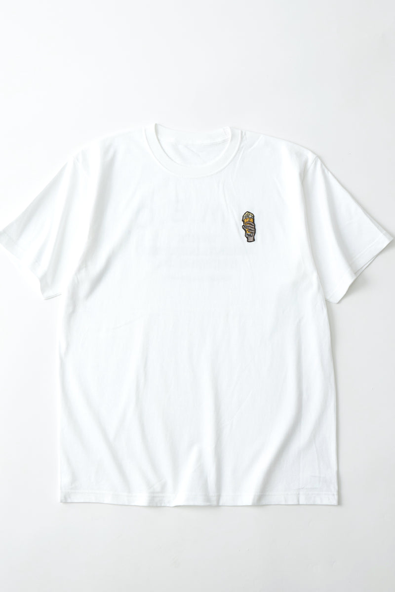White Mountaineering / "BEER" Embroidery T-Shirt-White