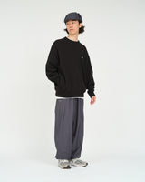 Fresh Service /  THERMAL JERSEY CREW NECK KNIT - BLACK