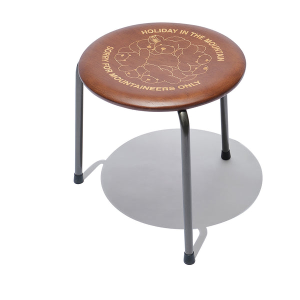 Mountain Research / Round Stool Low - HITM158（Kuma Wreath