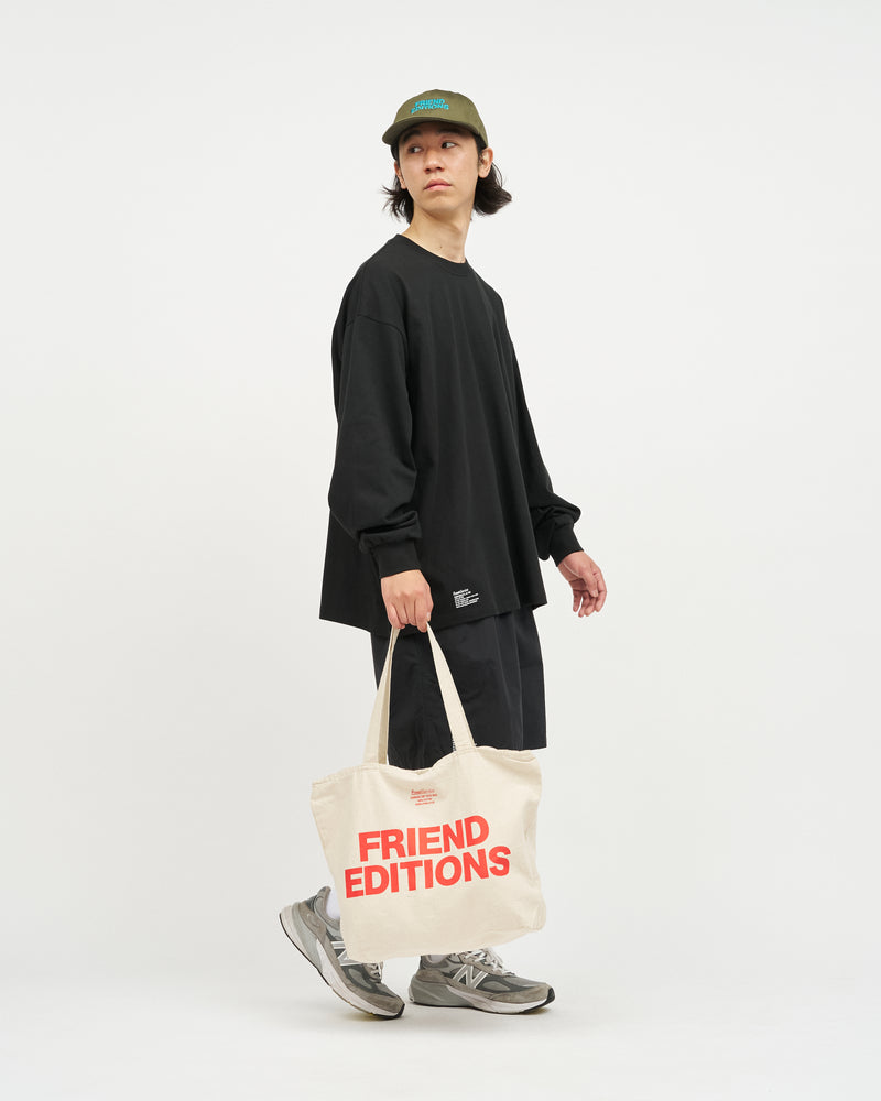 Fresh Service / FRIEND EDITIONS CANVAS ZIP TOTE BAG - NATURAL 