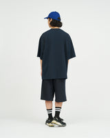 Fresh Service /  DRY PIQUE JERSEY CREW NECK "DISPATCH" - Navy