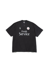 Fresh Service / CORPORATE PRINTED S/S TEE “FOOTBALL” - BLACK