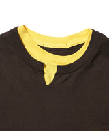 Mountain Folks Tailoring /W-Neck Tee - Brown