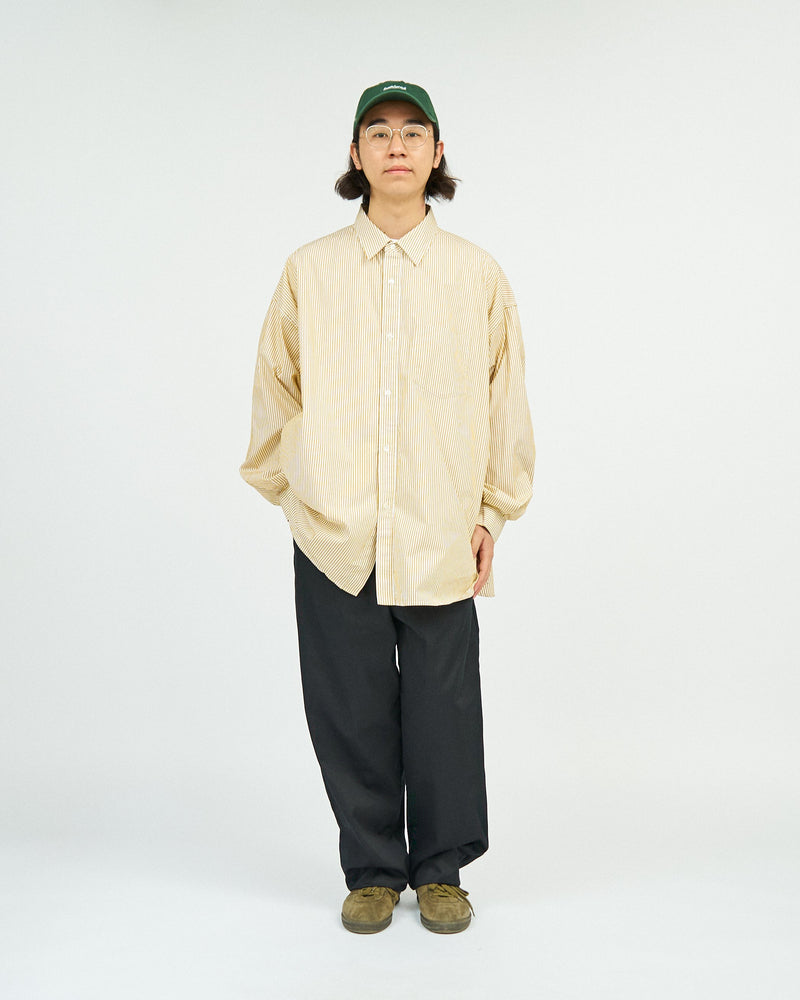 Fresh Service / CORPORATE UNIFORM L/S SHIRT - Yellow Stripe