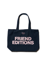 Fresh Service / FRIEND EDITIONS CANVAS ZIP TOTE BAG - NAVY