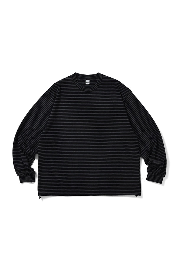ES.1 / Border LS T -Shirt- Black Border – redtriangle