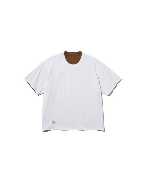 Fresh Service / REVERSIBLE  S/S TEE  - BROWN