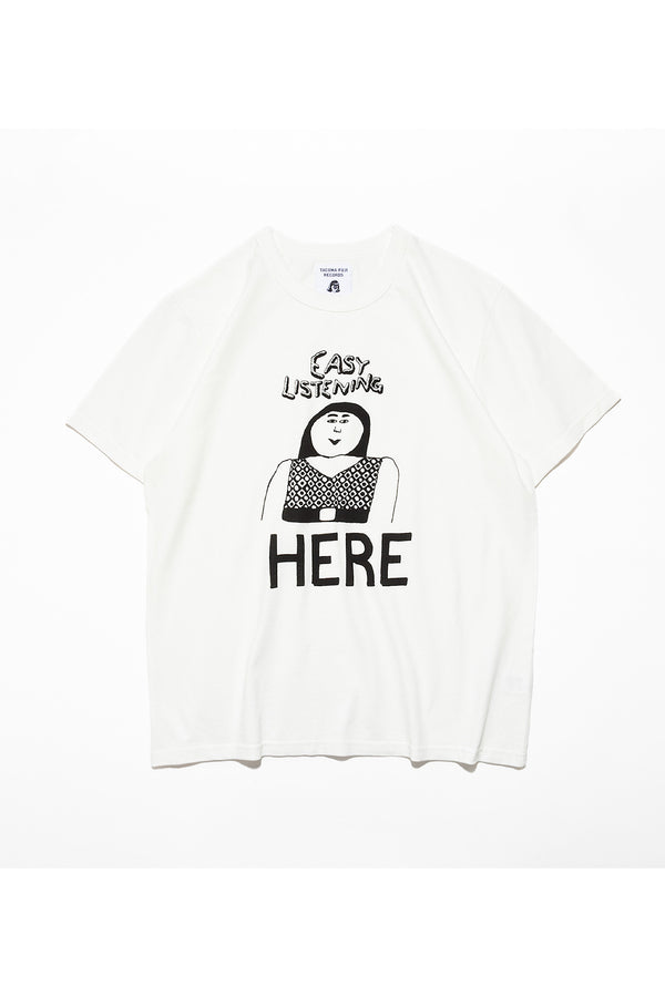 TACOMA FUJI RECORDS / EASY LISTENING HERE Tee - White