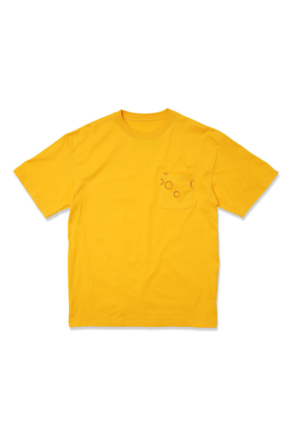 Hombre Nino / S/S Print Tee （Cheese!!!）- Yellow