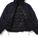 ES.1 / 3lyr down Hoodie - Navy