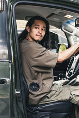 RICO AIR FAN  / RICO AIR FAN BROWN KHAKI