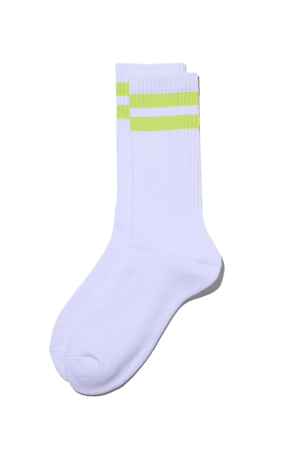 Fresh Service / 2-Pack Line Crew  Socks - Yellow